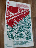 Original Soviet Propaganda Poster Agitplakat#5957 Satire Fomichev Large 119x71cm