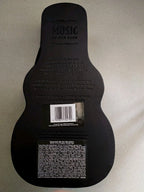 Back of Jack Daniel's guitar case with embossed music history text – detail 10
