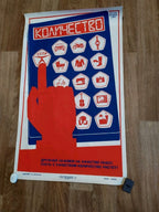 Vintage Soviet poster with consumer goods and State Quality Mark