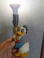 Back of Soviet Donald Duck lamp with made in USSR label and 10 ruble price – detail 9