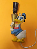 Soviet night light with Donald Duck figure and E14 screw-in bulb