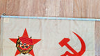 Factory stamp dated 1988 along the hoist edge of a USSR Navy flag – detail 12