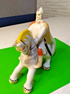 Blue factory stamp on the base of a Soviet porcelain figurine