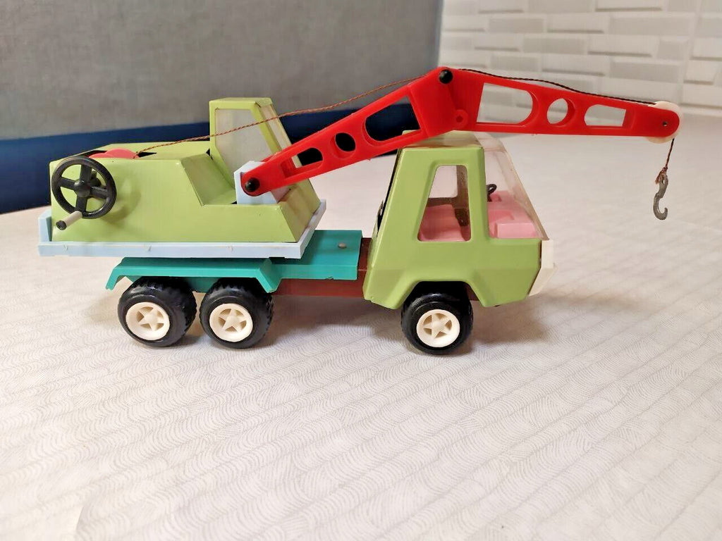 Rare Vintage USSR Toy Truck Mobile Crane "Malysh" Series Made in Soviet Union
