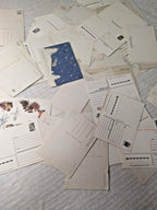 Vintage USSR postcards showing children in spacesuits and rockets – detail 12