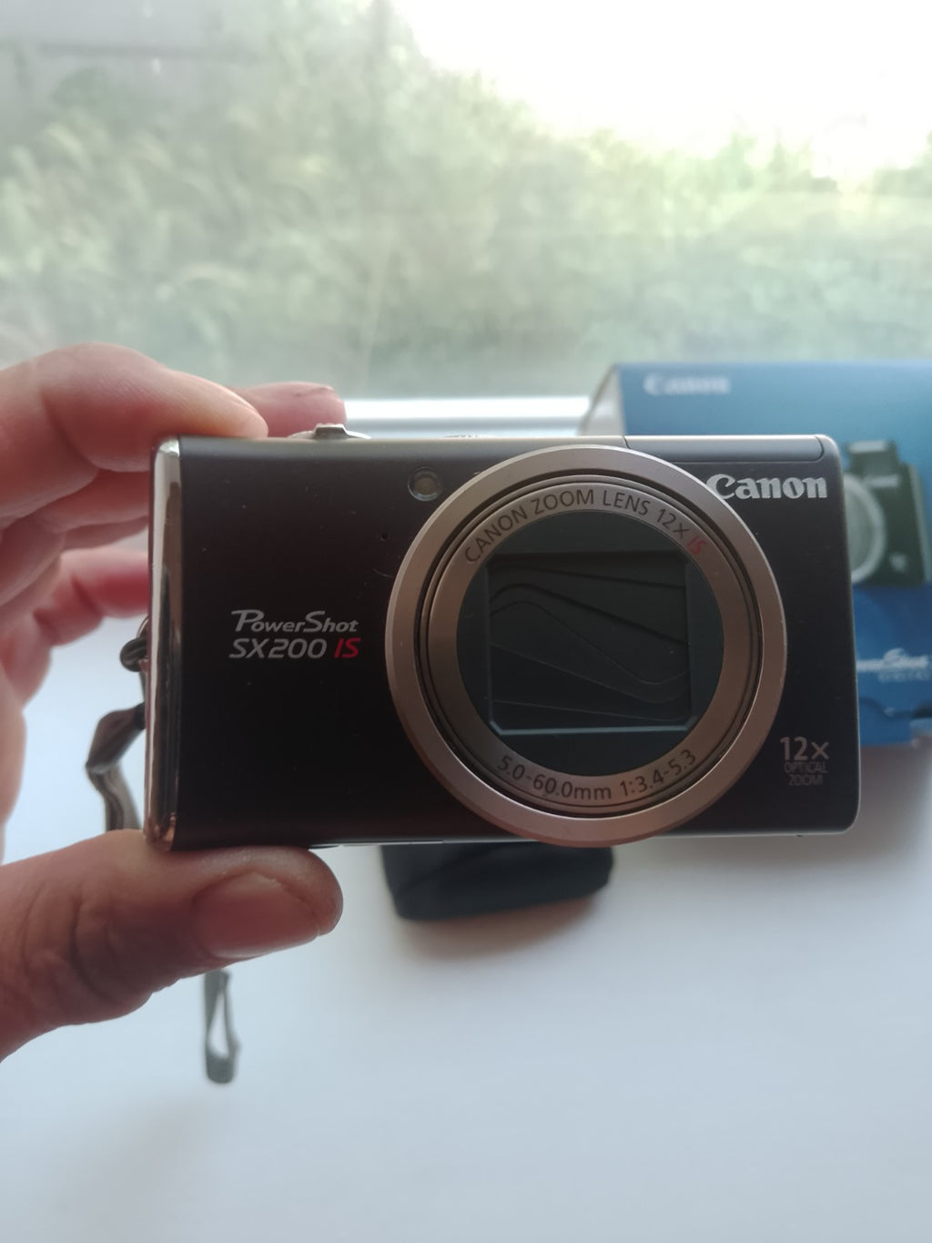 TESTED digital camera CANON PowerShot SX200 IS 12.1 MP, black, (full set). Japan