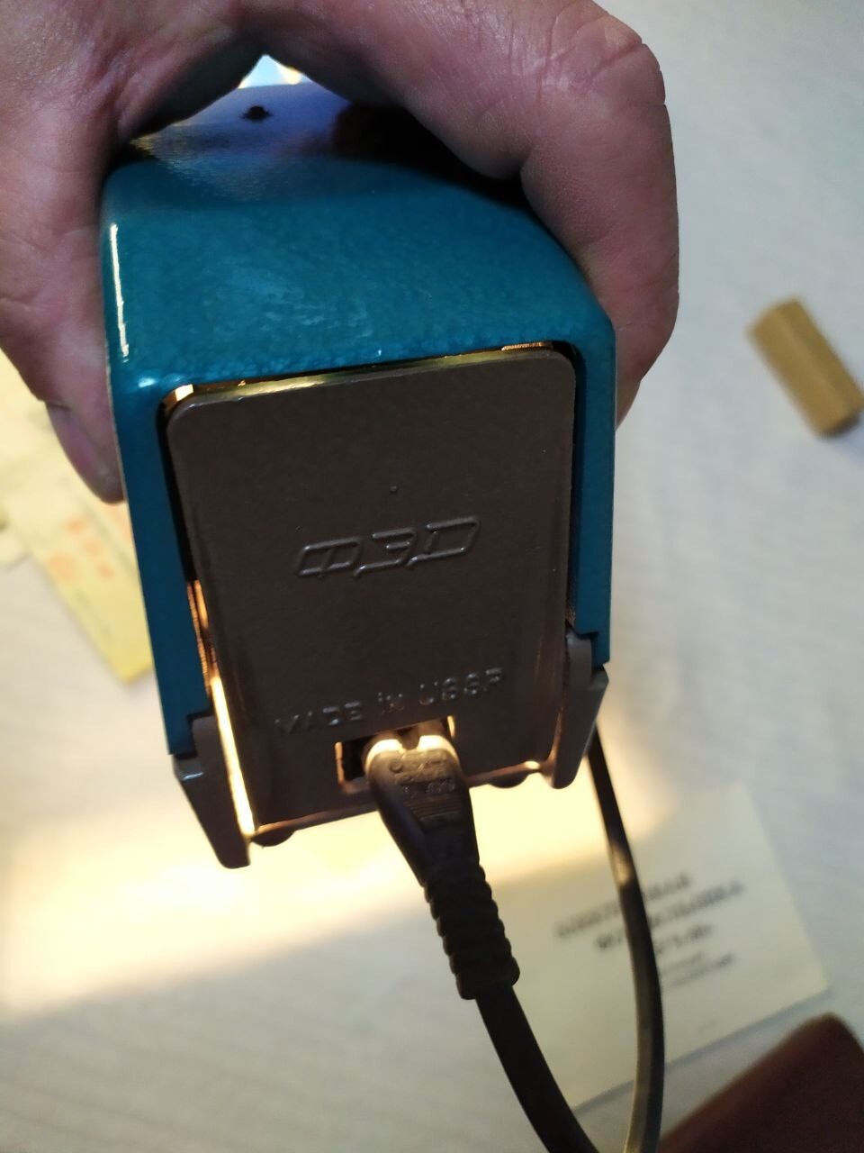 Rare USSR Diaprojector "Etude" FED - Tested & Working - Box & Manual - 1970s