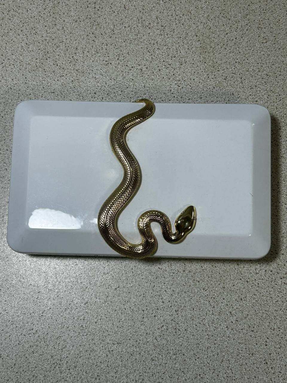 Authentic KILIAN Paris White Lacquer Clutch Case Gold Snake – Good Girl Gone Bad