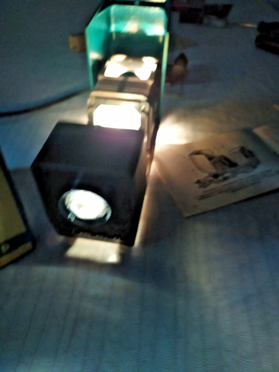 Rare USSR Diaprojector "Etude" FED - Tested & Working - Box & Manual - 1970s