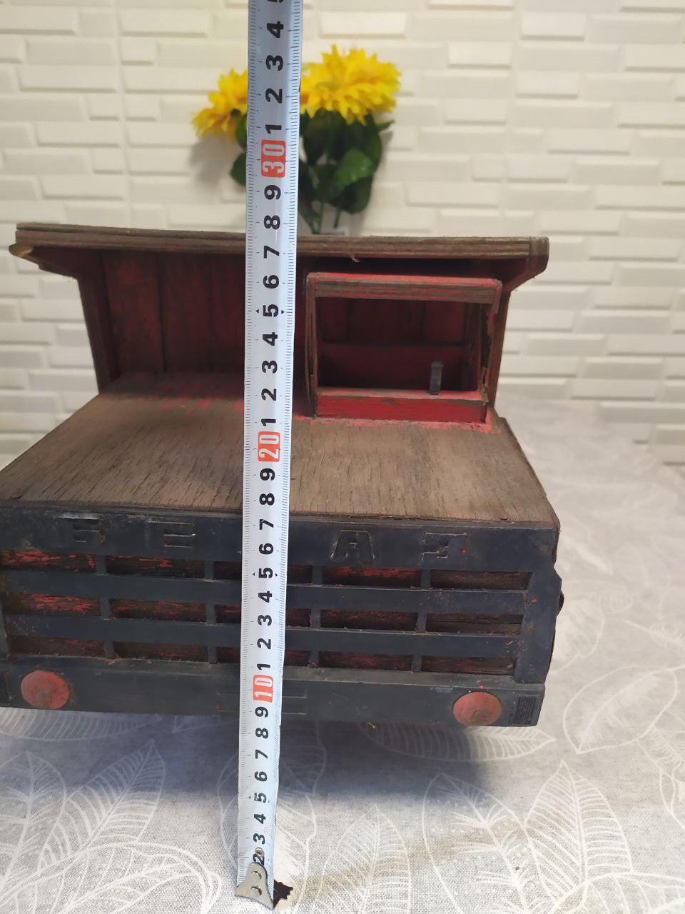 Rare Vintage XXL Wooden BelAZ Dump Truck Soviet USSR Toy 58cm/23" Collectible