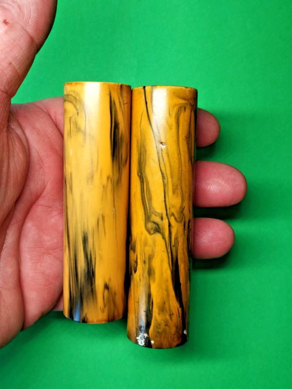 Bakelite Door Handle Catalin Faturan USSR 132 grams. Set with the same color
