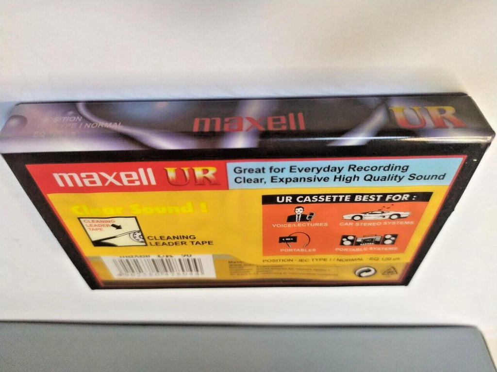 Maxell UR 90 Audio Cassette Tape - Normal Bias Type I - New & Factory Sealed