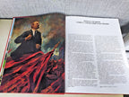 Soviet history book set with red and brown hardcover volumes and gold embossing – detail 17