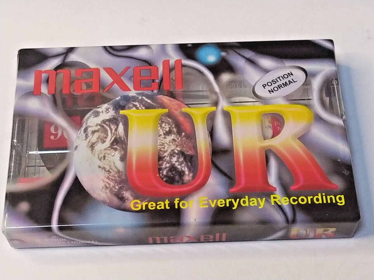 Maxell UR 90 Audio Cassette Tape - Normal Bias Type I - New & Factory Sealed
