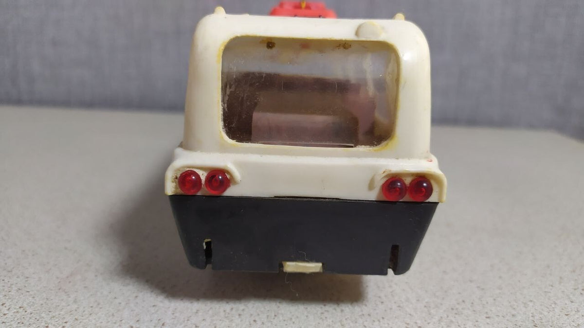 Rare Vintage Soviet Toy Bus "Selena" USSR Space Age Design 1970s Minsk Kalibr