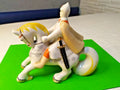 Antique USSR Porcelain Statue Bogatyr Warrior on Horse Polonne Factory Rare