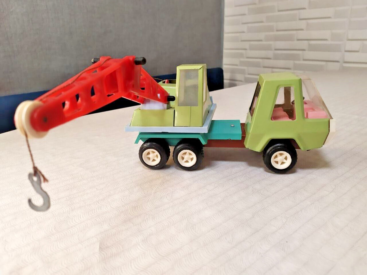 Rare Vintage USSR Toy Truck Mobile Crane "Malysh" Series Made in Soviet Union
