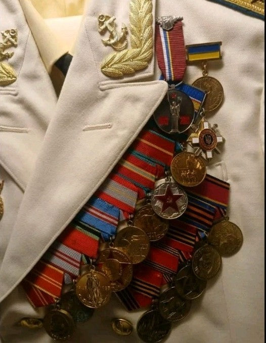 1972 USSR Naval Aviation Colonel Dress Uniform Set Tunic Pants Shirt Medals