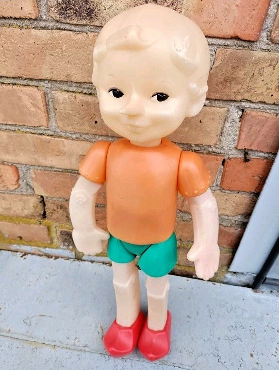 Rare Huge 55cm Vintage USSR Doll Buratino Pinocchio Soviet Toy Collectible