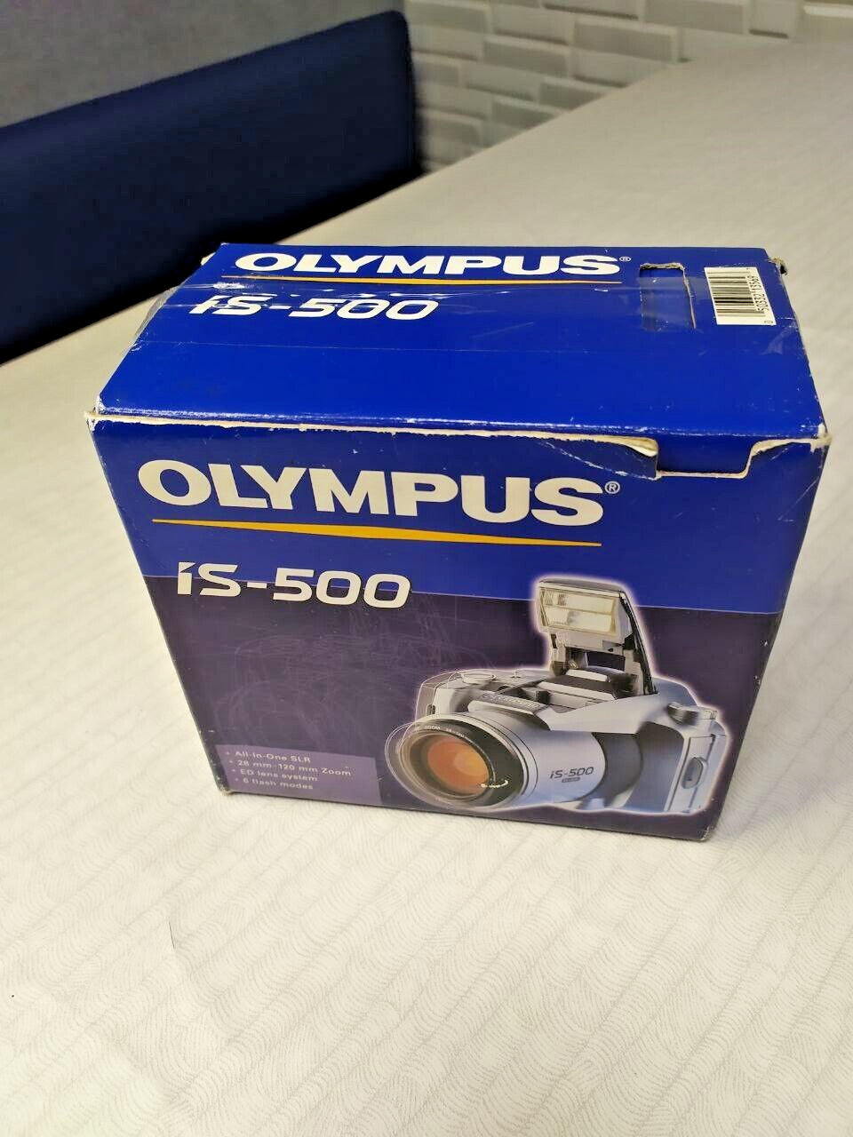 Olympus IS-500 Quartz Date 35mm SLR Film Camera + 28-120mm Lens - Boxed - Untest