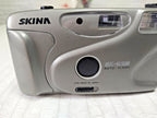 Skina SK-222 silver 35mm point and shoot film camera with Japan-made lens