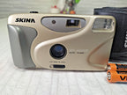 Skina SK-222D 35mm point and shoot film camera in champagne gold finish