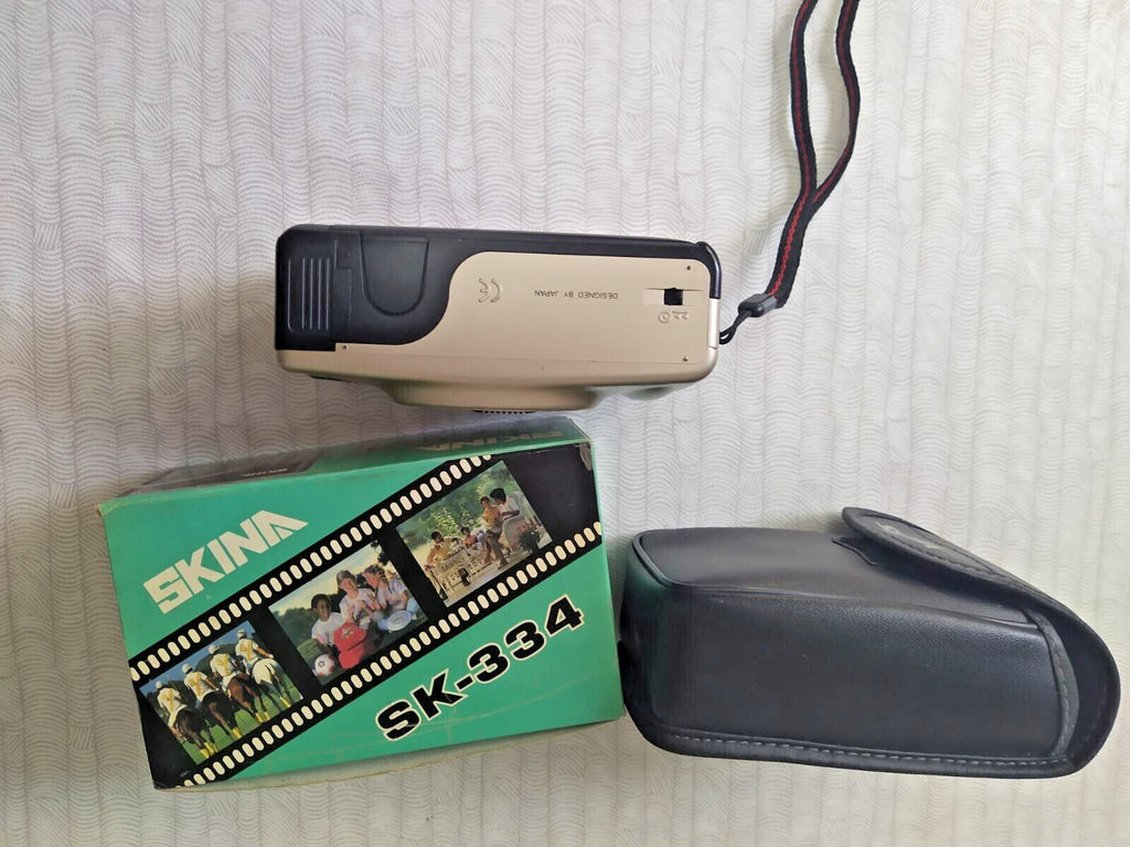 Boxed Skina compact film camera with three-position flash – detail 11