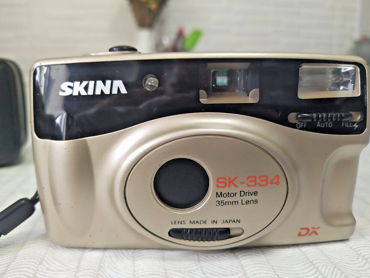Boxed Skina compact film camera with three-position flash – detail 5
