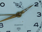 Rear controls of Slava alarm clock with wind keys and speed lever – detail 9
