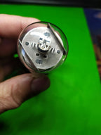 Vintage radio tubes: 6P3S beam power tetrode, glass and getter view – detail 8