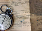 Engine-turned back cover of a Zlatoust mechanical stopwatch – detail 12