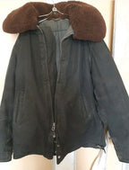 Soviet Air Force winter jacket zipper, storm flap and snaps