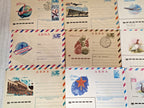 Illustrated airmail envelope with Soviet passenger aircraft and Par Avion border – detail 12