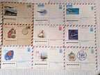 Soviet stamp collection envelope for Cosmonautics Day with rocket design