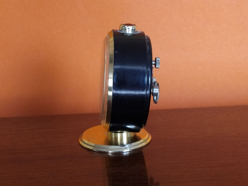 Vintage Slava desk clock dial marked 11 Jewels and Made in USSR