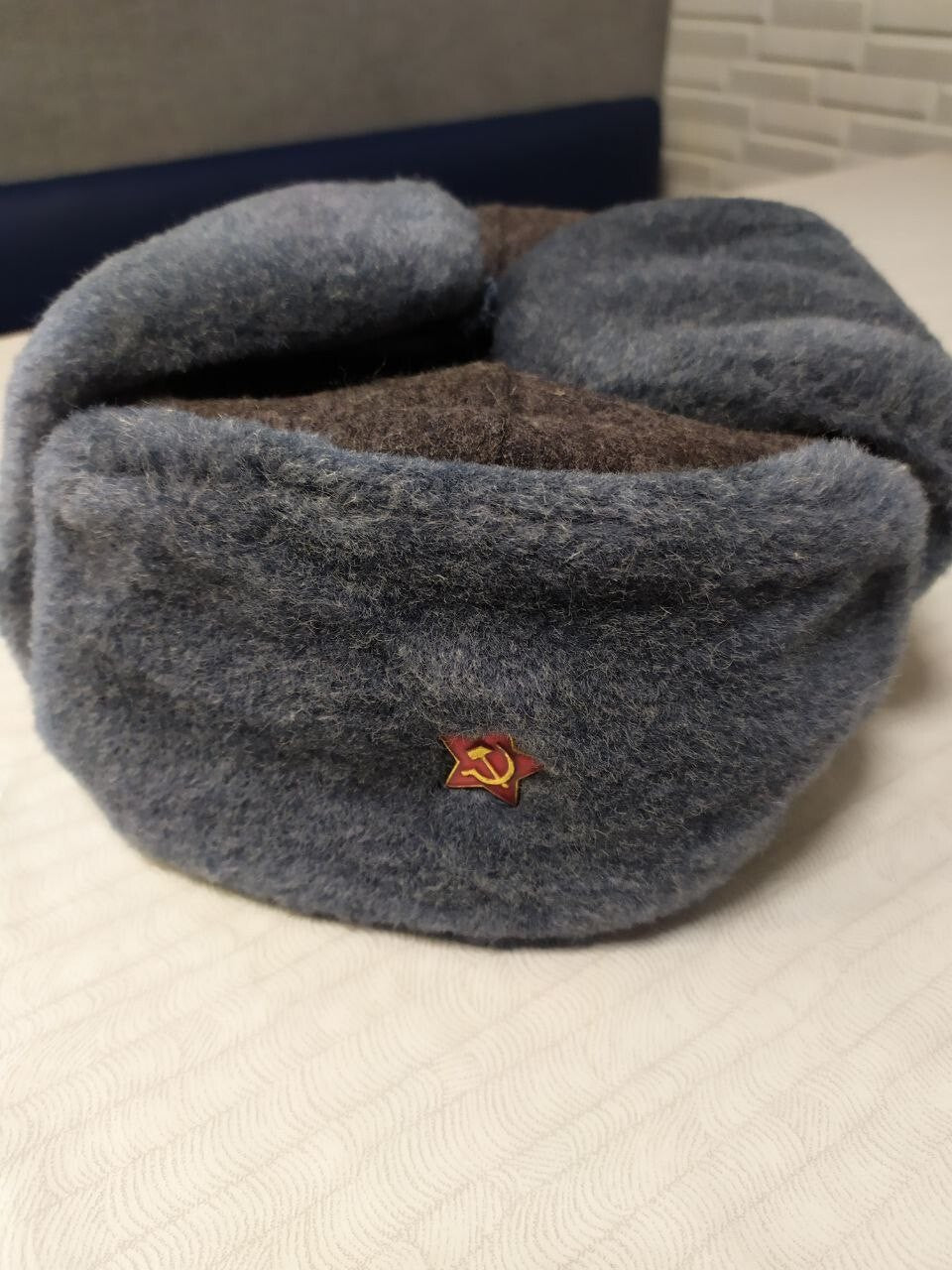 Ushanka hat lining with Bobruisk Fur Factory stamp and year 1987 – detail 5