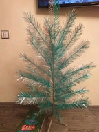 Original box for a vintage Soviet artificial tree
