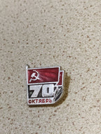 USSR Great October Revolution jubilee pin front