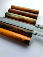 Vintage bakelite rods with deep swirl pattern, close-up of the marbling – detail 8