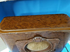 Baltika speaker in spotted brown bakelite, side view