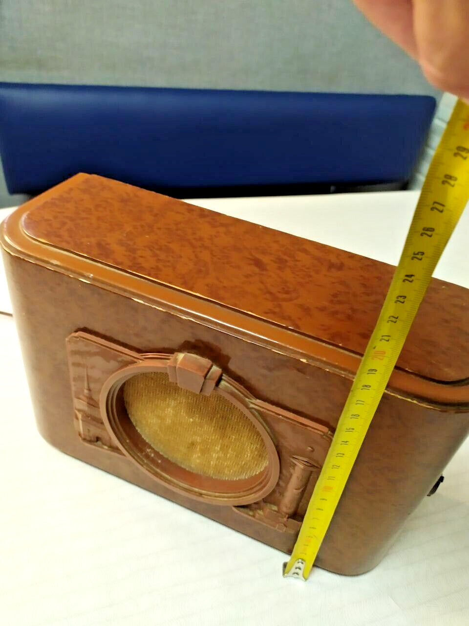 Soviet vintage radio speaker rear cover with Baltika logo – detail 9