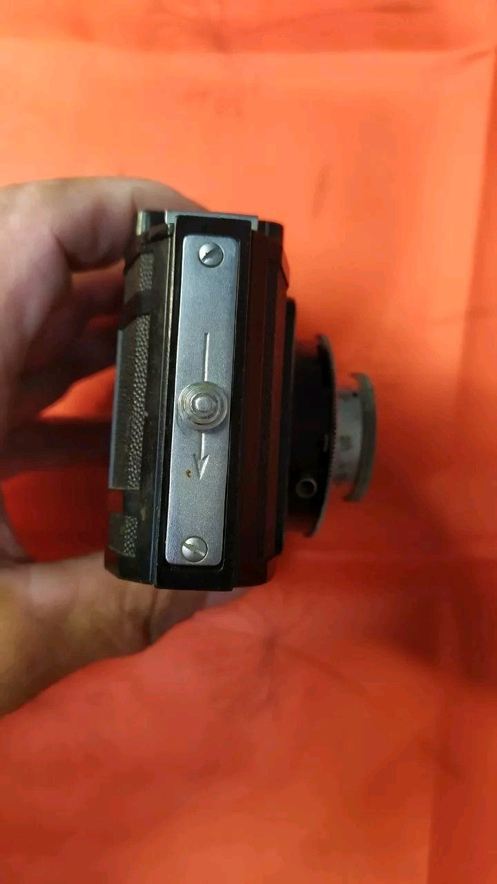 Soviet vintage camera Smena-2 35mm body, top view with controls – detail 11