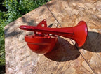 Soviet vintage item for garage decor, snail horn shown from the back – detail 7