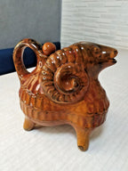 Base of the Vasylkiv majolica ram figurine made in the USSR – detail 7