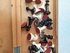 Black and white Soviet chess knights with sleek profile – detail 10