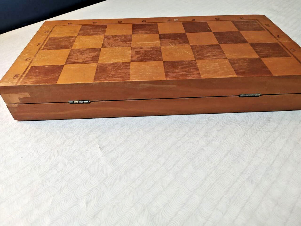 Vintage USSR chess pieces with red felt bottoms – detail 14