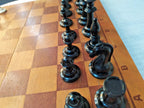 Vintage USSR chess pieces with red felt bottoms – detail 8