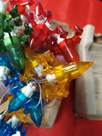 Plastic rocket light covers on the Soviet space themed holiday garland – detail 19