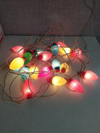 Retro USSR Christmas tree decor lit up and working