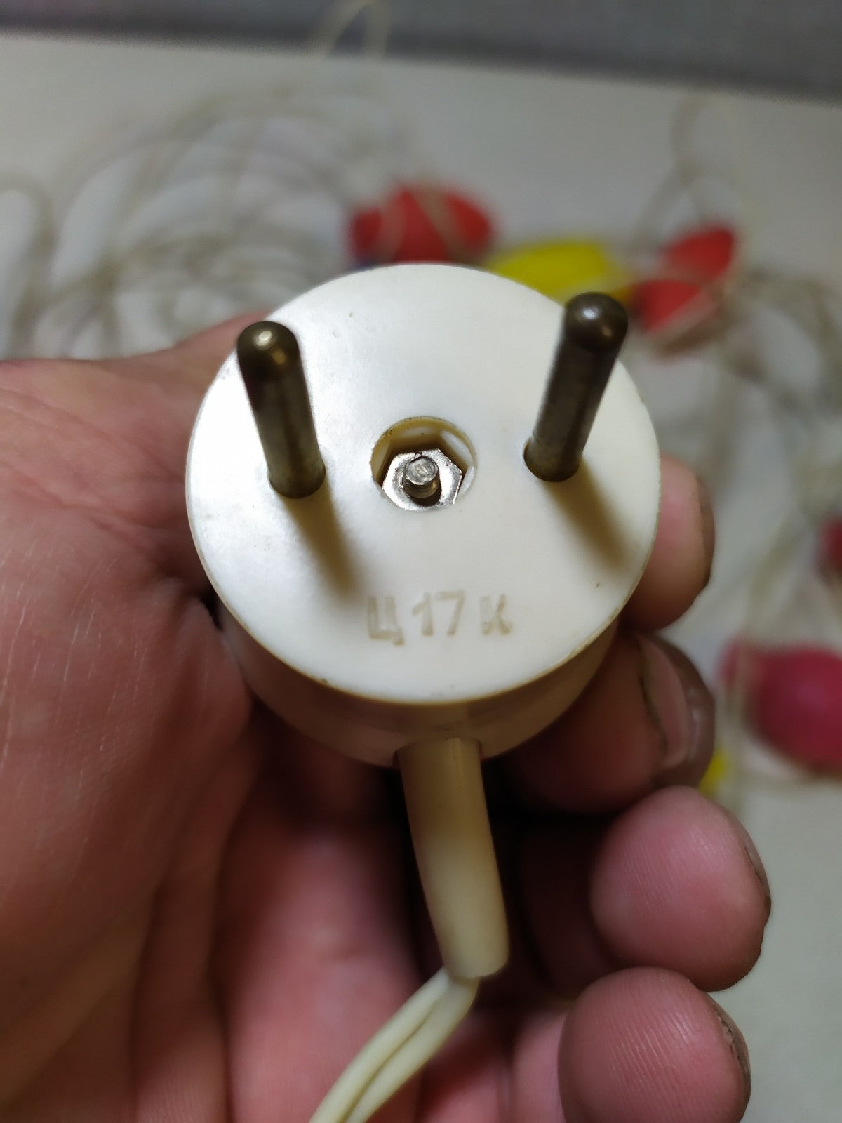Original Soviet 2-pin plug marked with a 17 kopeck price – detail 9